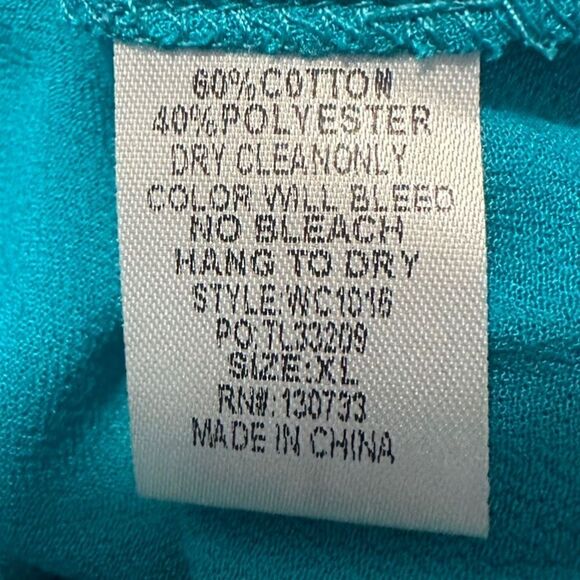 NEW! Umgee Off the Shoulder Embroidered Tulip Sleeve Tunic Sz XL - Picture 6 of 7